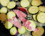 ナスとズッキーニのトマトソースパスタ作り方3写真