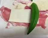 オクラとチーズの肉巻き作り方1写真