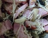 たっぷりきのことベーコンのあんかけ豆腐作り方5写真