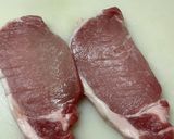 ガッツリ肉料理　ニンニクポークステーキ作り方2写真