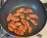 水菜とウインナーの中華卵炒め作り方4写真
