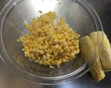 生とうもろこしまるごと、とうもろこしご飯作り方2写真
