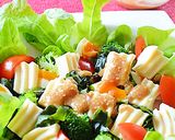 豆乳こんにゃく、胡麻味噌だれで和風サラダ作り方5写真