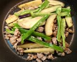 簡単☆ナスとピーマンの肉味噌炒め丼♩作り方6写真