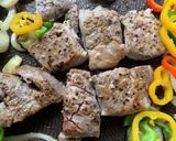 夏野菜と豚フィレのオイル焼き作り方8写真