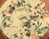 ♡チキンとキノコほうれん草のクリーム煮♡作り方7写真