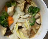 肉無チクワクリーミー梅タルタル味野菜炒め作り方15写真