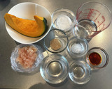 管理栄養士のかぼちゃの鶏そぼろあん作り方1写真