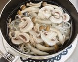 きのこのカルボナーラうどん作り方1写真