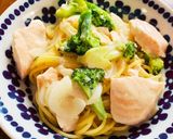 白だしで♡サーモンのミルクパスタ作り方6写真