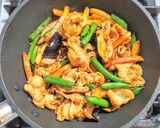 豚バラとインゲンとナスとポテトの中華炒め作り方7写真