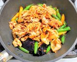 豚バラとインゲンとナスとポテトの中華炒め作り方6写真
