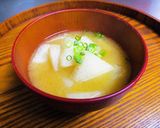 ホクホク・長芋のお味噌汁作り方8写真