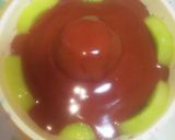 材料3つ●チョコムース×果物キウイ入り●作り方10写真