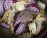 紫玉ねぎとボイルほたてのスープ作り方3写真