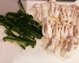 しめじとピーマンの和風炒め作り方1写真