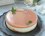 桃が満載♡桃ピューレの レアチーズケーキ作り方31写真