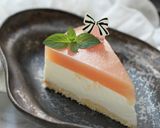 桃が満載♡桃ピューレの レアチーズケーキ作り方38写真