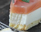 桃が満載♡桃ピューレの レアチーズケーキ作り方40写真