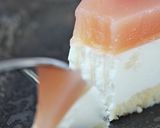 桃が満載♡桃ピューレの レアチーズケーキ作り方39写真