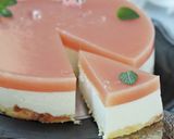 桃が満載♡桃ピューレの レアチーズケーキ作り方36写真