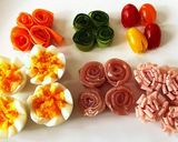 生ハムとチューリップ茹で卵のブーケサラダ作り方7写真