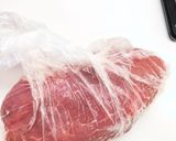 ガッツリ肉料理 炊飯器しっとり*塩豚ハム作り方1写真