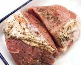 ガッツリ肉料理 炊飯器しっとり*塩豚ハム作り方2写真
