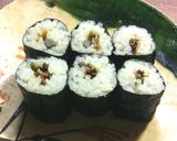 みずの実と焼き椎茸の細巻き　あて巻き作り方4写真
