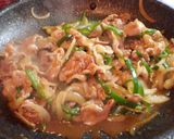 豚こま肉と野菜の生姜焼き作り方6写真