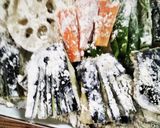 厨房ばあばぁ!茄子飾り揚げ天。作り方1写真