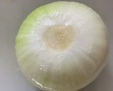 【脳内再生】まるごと玉ねぎベーコン蒸し作り方1写真