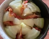 【脳内再生】まるごと玉ねぎベーコン蒸し作り方7写真