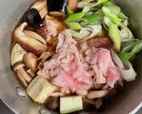 簡単！キノコで食物繊維！豚肉の肉そば作り方3写真