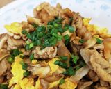 豚肉と舞茸と卵の炒め物作り方7写真