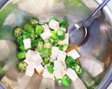 オクラと豆腐と海苔の和え物作り方2写真