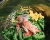 ゴーヤとカニカマの簡単サラダ作り方3写真