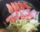 秋生鮭のトマト煮込みバジル添え作り方4写真