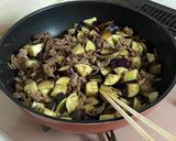 ジンジャーなす牛丼作り方4写真
