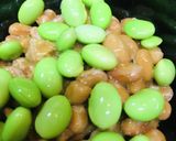 毎日の納豆●市販えだまめパックとあわせて作り方1写真