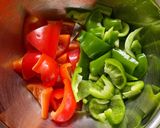彩り野菜の黒酢あん作り方2写真