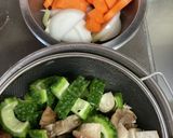 さば味噌煮缶で簡単！ゴーヤチャンプル作り方2写真