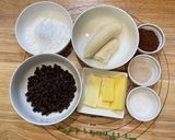 ふわふわ仕上げのチョコバナナブレッド作り方1写真