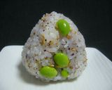 枝豆ゆかりおにぎり作り方1写真