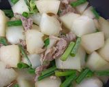 冬瓜の豚味噌葱炒め作り方1写真