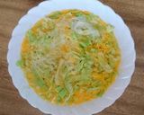 【朝食】電子レンジでお好み焼き風卵焼き作り方3写真
