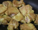 鶏肉のカレー風味照り焼き作り方2写真