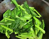 小松菜と油揚げの辛子醤油和え作り方4写真
