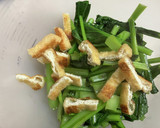 小松菜と油揚げの辛子醤油和え作り方5写真