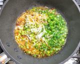 角切り牛肉と春菊の中華風スパイス焼き作り方6写真